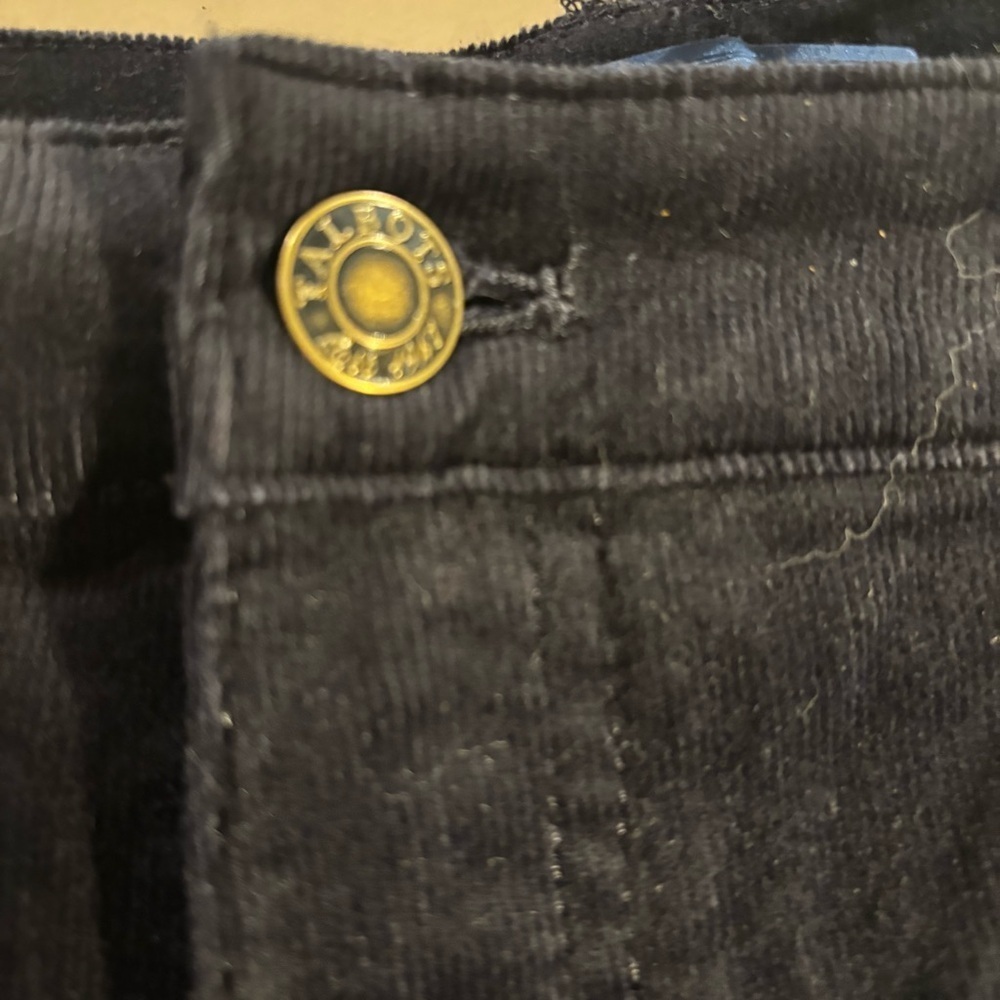TALBOTS Sz 16 flawless high waist straight leg navy corduroy pants NEW WITH TAGS - Picture 5 of 15
